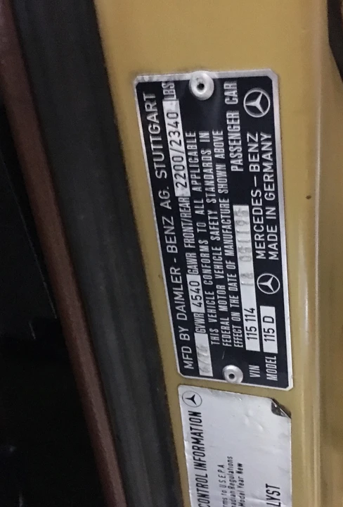 1976 Mercedes-Benz W114 & W115 - Image 27 of 31