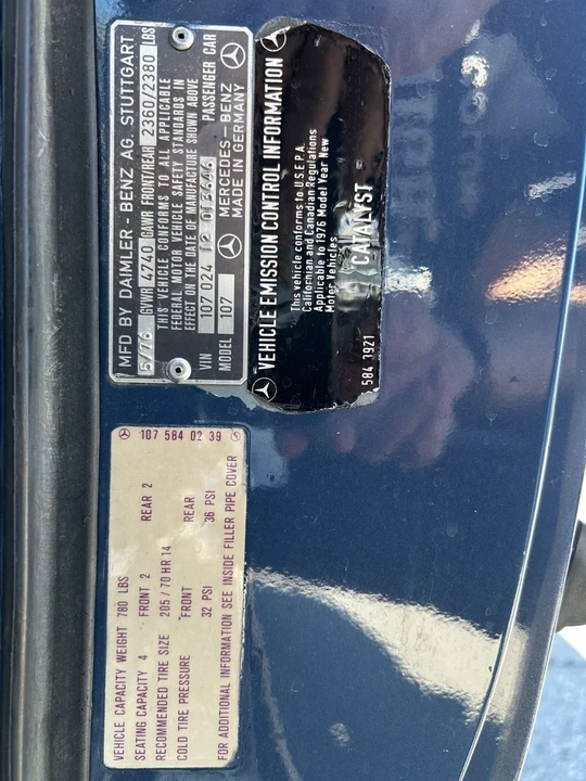 1976 Mercedes-Benz 450SEL - Image 11 of 18