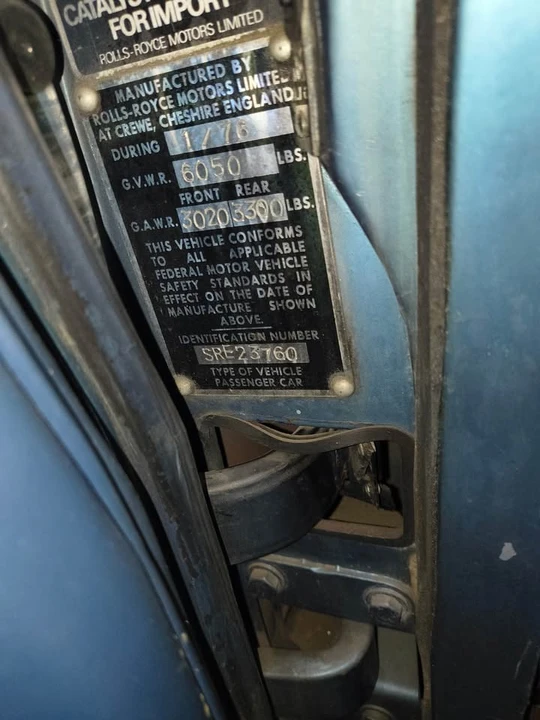 1976 Rolls-Royce Silver Shadow II - Image 8 of 8