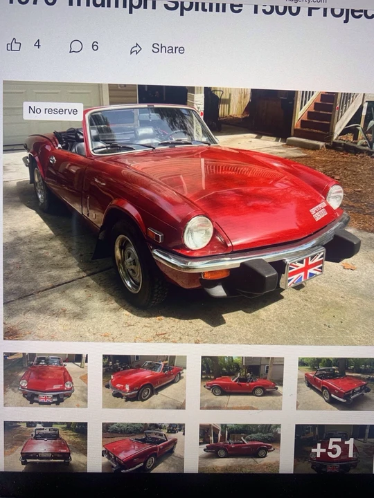 1976 Triumph Spitfire 1500 - Image 10 of 10