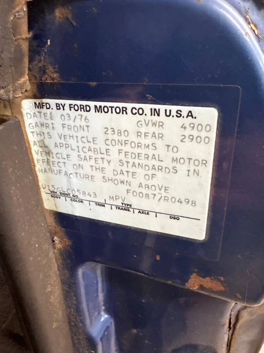 1976 Ford Bronco 1st Gen - Image 17 of 17