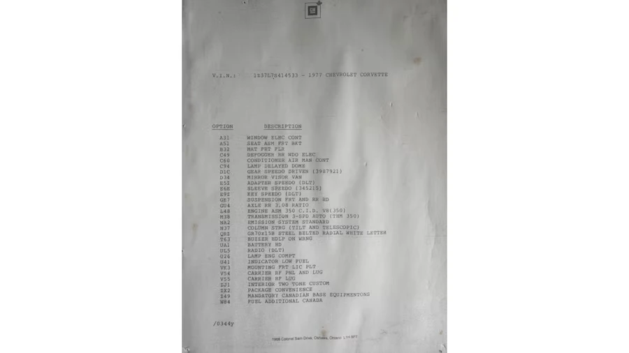 1977 Chevrolet Corvette C3 - Image 31 of 31
