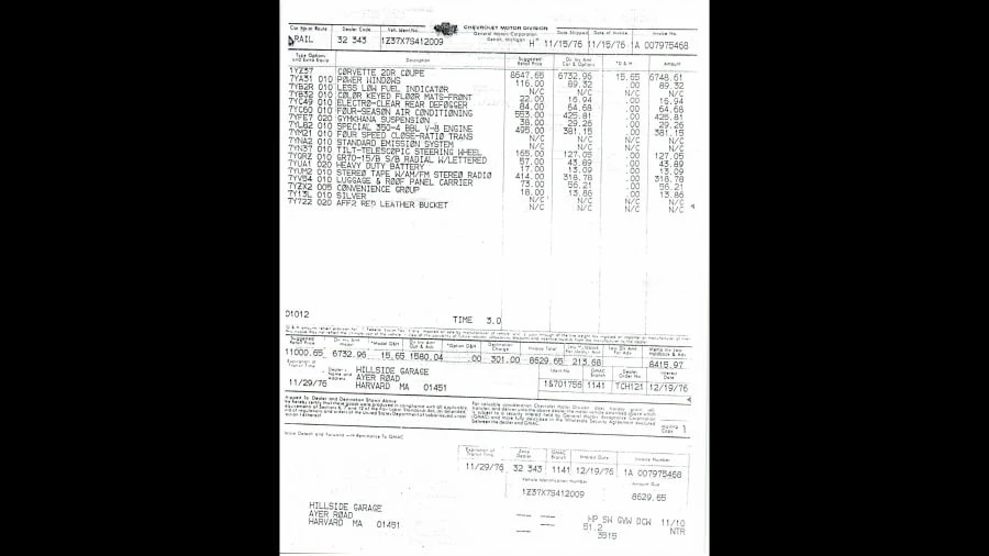 1977 Chevrolet Corvette C3 - Image 30 of 31
