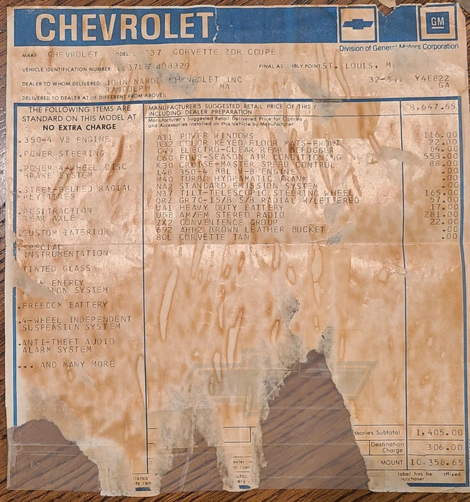 1977 Chevrolet Corvette C3 - Image 30 of 30