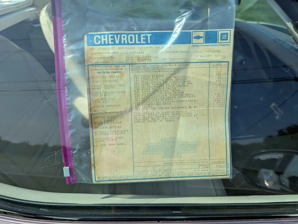 1977 Chevrolet Corvette C3 - Image 4 of 6