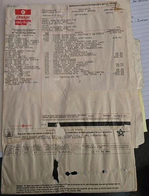 1977 Dodge Aspen - Image 25 of 25