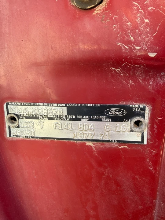 1977 Ford F-Series 6th Gen - Image 17 of 17