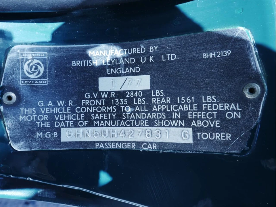 1977 MG MGB Roadster - Image 26 of 31
