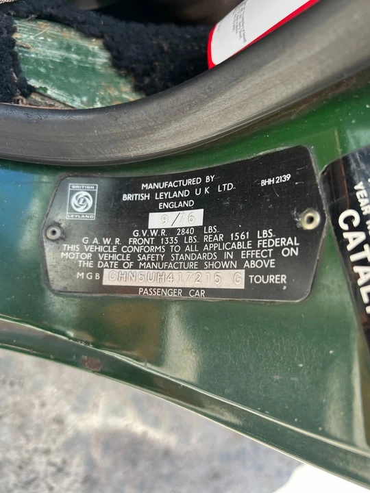1977 MG MGB - Image 7 of 20