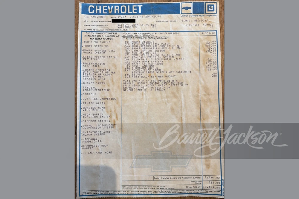 1978 Chevrolet Corvette C3 - Image 23 of 23