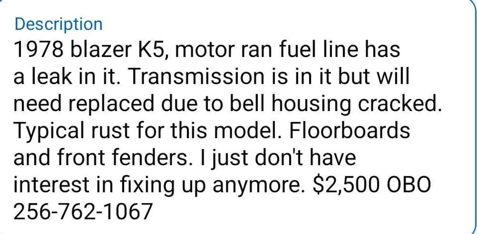 1978 Chevrolet Blazer - Image 13 of 13