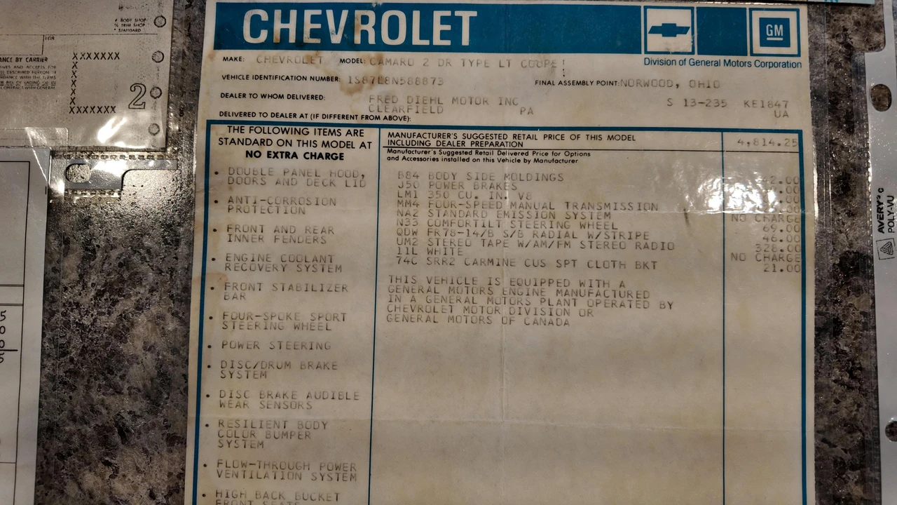 1978 Chevrolet Camaro 2nd Gen - Image 3 of 31