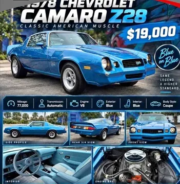 1978 Chevrolet Camaro Z28 Coupe 2D