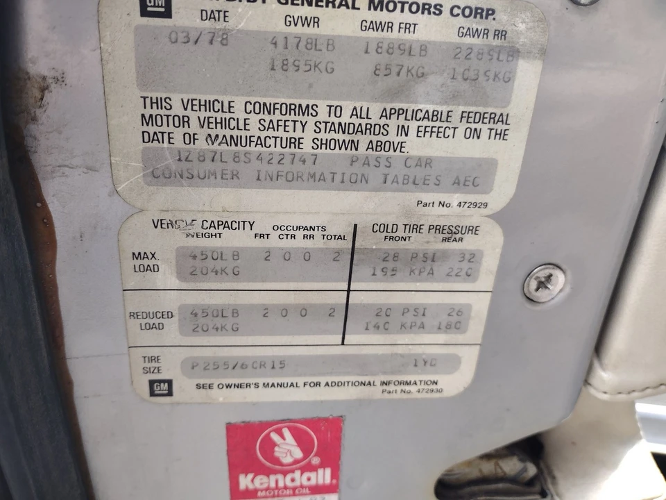 1978 Chevrolet Corvette C3 - Image 14 of 24