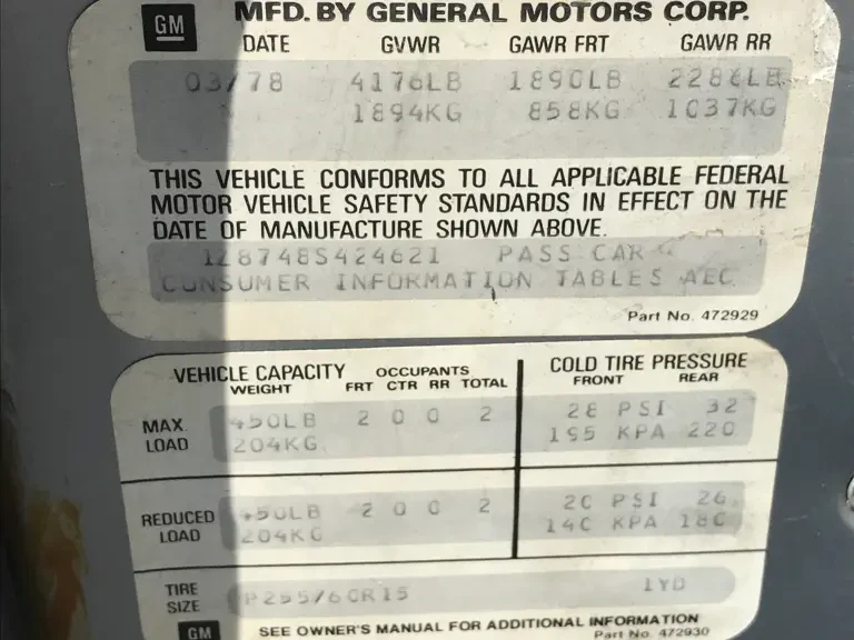 1978 Chevrolet Corvette C3 - Image 12 of 12