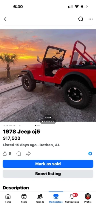 1978 Jeep CJ - Image 6 of 10