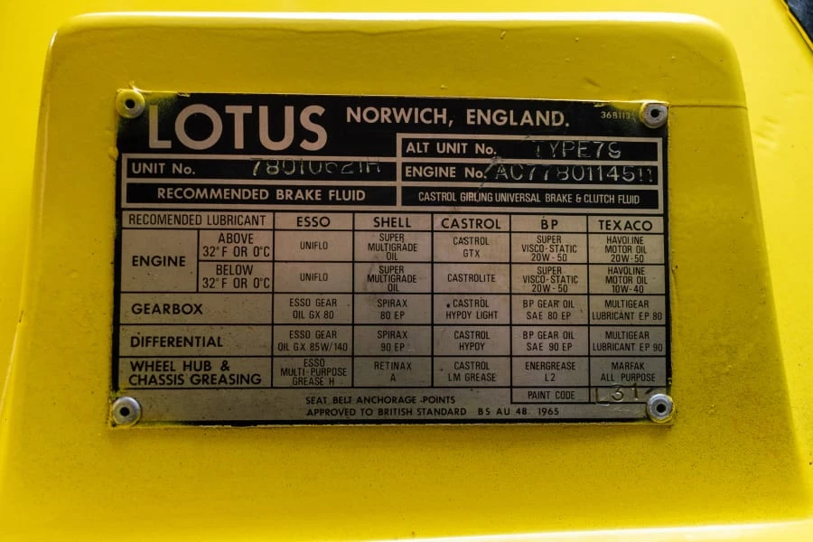 1978 Lotus Esprit Series 1 - Image 14 of 22