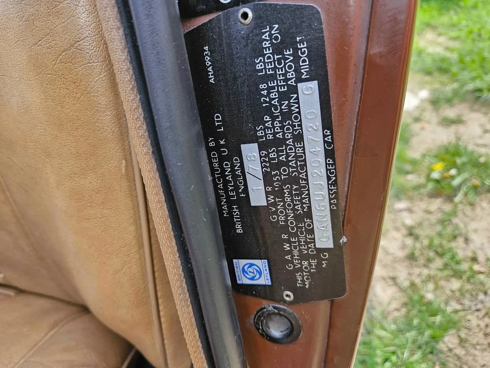 1978 MG Midget - Image 13 of 17