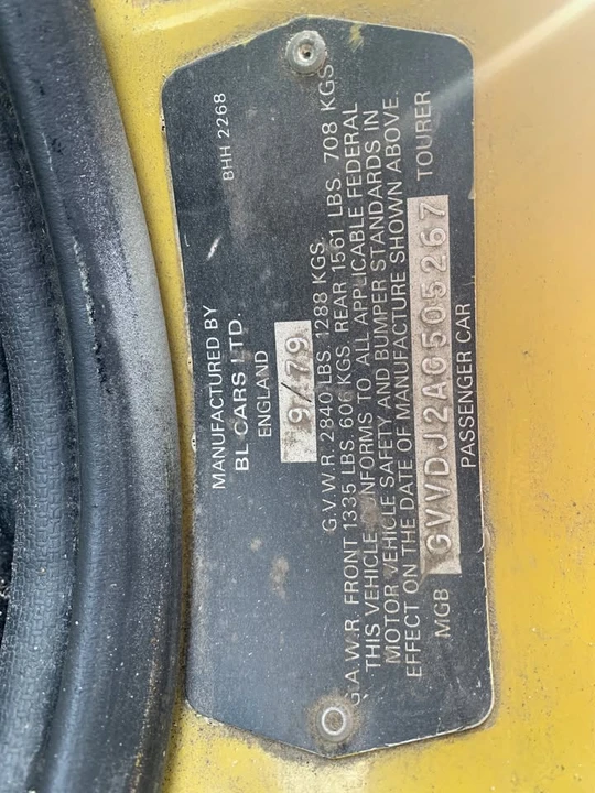 1978 MG MGB Roadster - Image 5 of 5