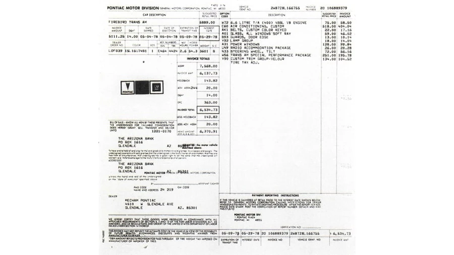 1978 Pontiac Firebird Trans Am 2nd Gen - Image 14 of 18
