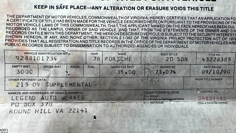 1978 Porsche 928 - Image 14 of 18