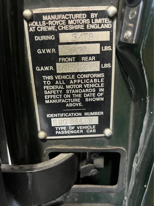1978 Rolls-Royce Silver Shadow II - Image 5 of 20