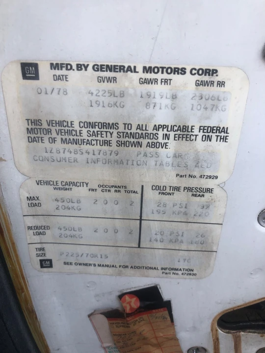 1978 Chevrolet Corvette C3 - Image 2 of 10