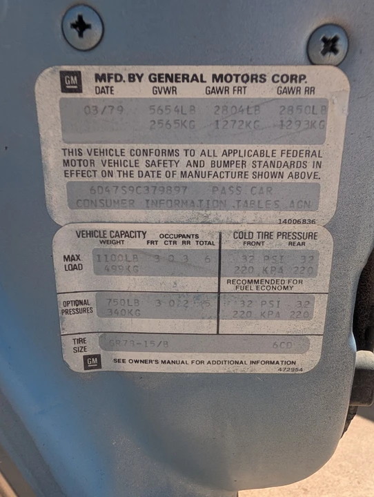 1979 Cadillac DeVille 5th Gen - Image 31 of 31