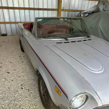 1979 Fiat 124 Spider Lusso Red Top Edition Convertible 2D