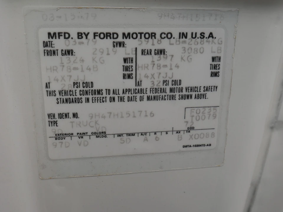 1979 Ford Ranchero 5th-7th Gen - Image 5 of 31
