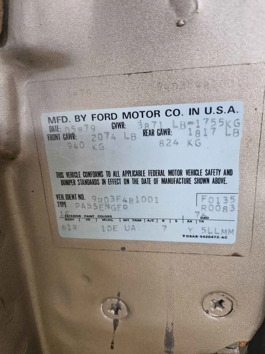 1979 Ford Mustang 3rd Gen - Image 21 of 21