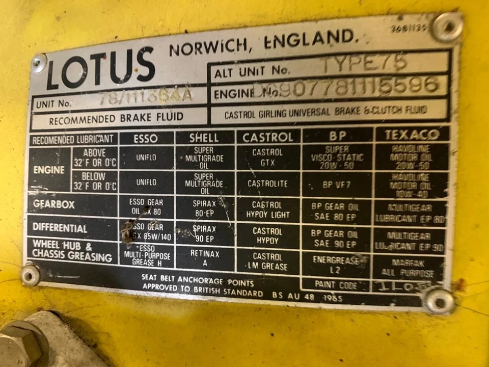 1979 Lotus Elite 2nd Gen - Image 11 of 11