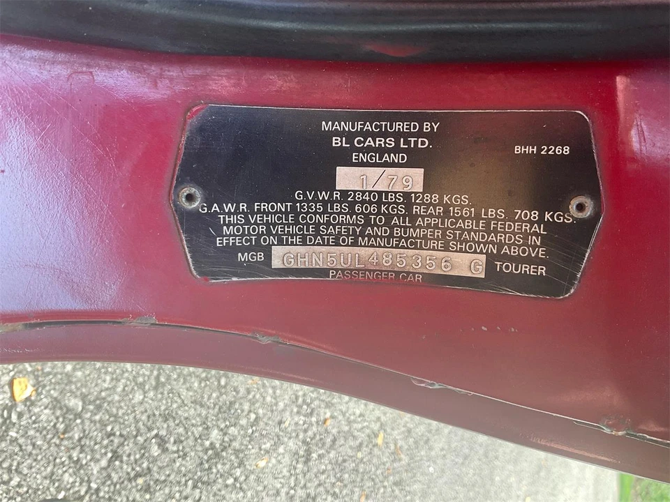 1979 MG MGB Roadster - Image 26 of 28