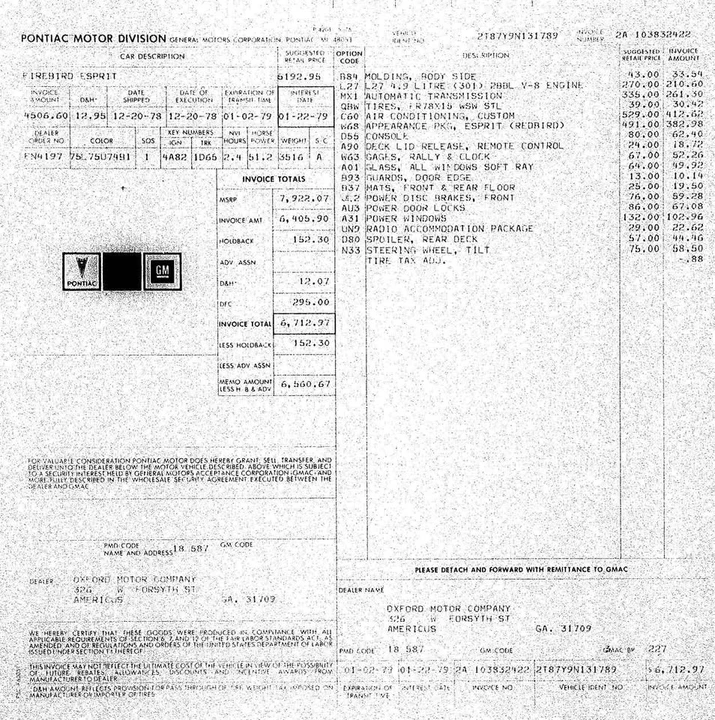 1979 Pontiac Firebird 2nd Gen - Image 9 of 19