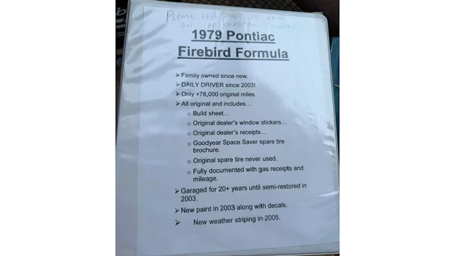 1979 Pontiac Firebird Formula 2nd Gen - Image 19 of 21