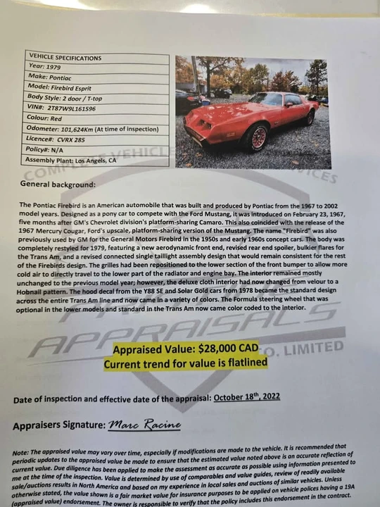 1979 Pontiac Firebird 2nd Gen - Image 15 of 20