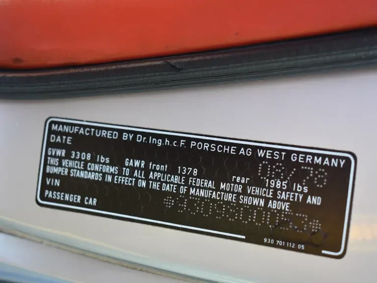 1979 Porsche 930 Turbo - Image 23 of 23