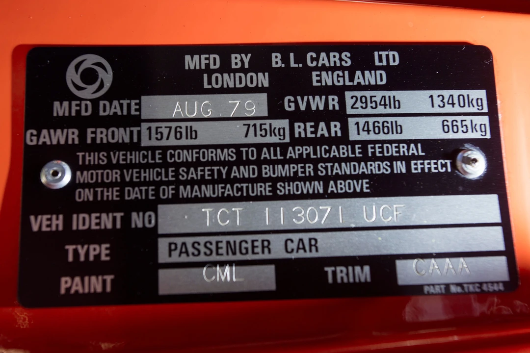 1979 Triumph TR7 - Image 12 of 31