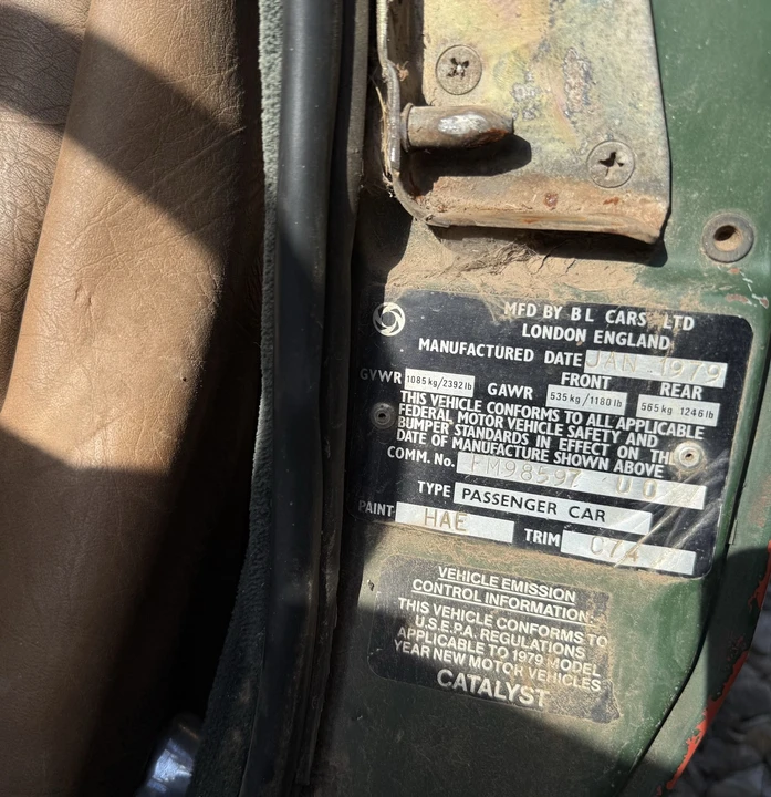 1979 Triumph Spitfire 1500 - Image 24 of 24