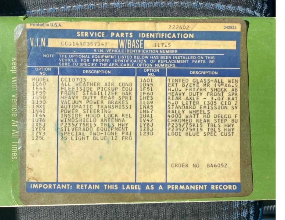 1980 Chevrolet C/K 3rd Gen - Image 14 of 14