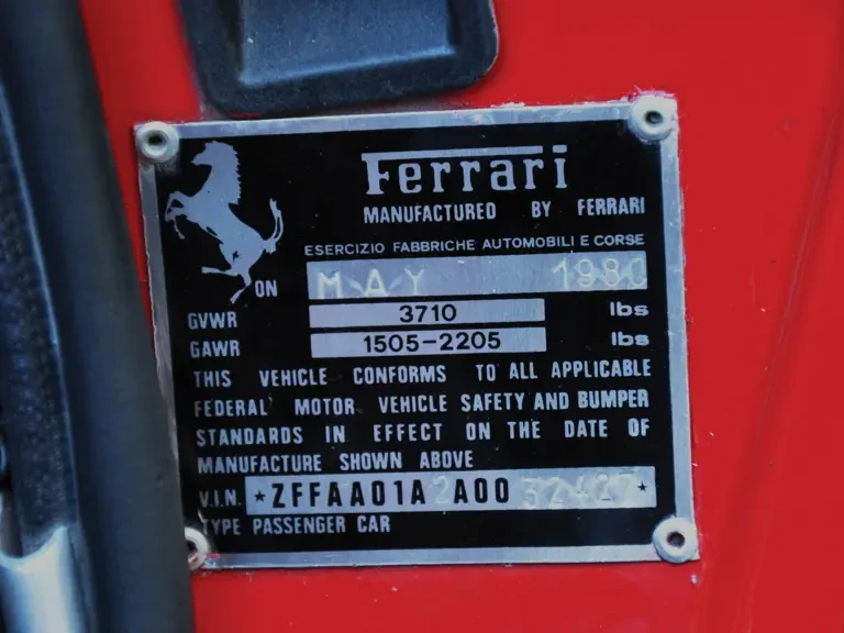 1980 Ferrari 308 GTB - Image 15 of 23