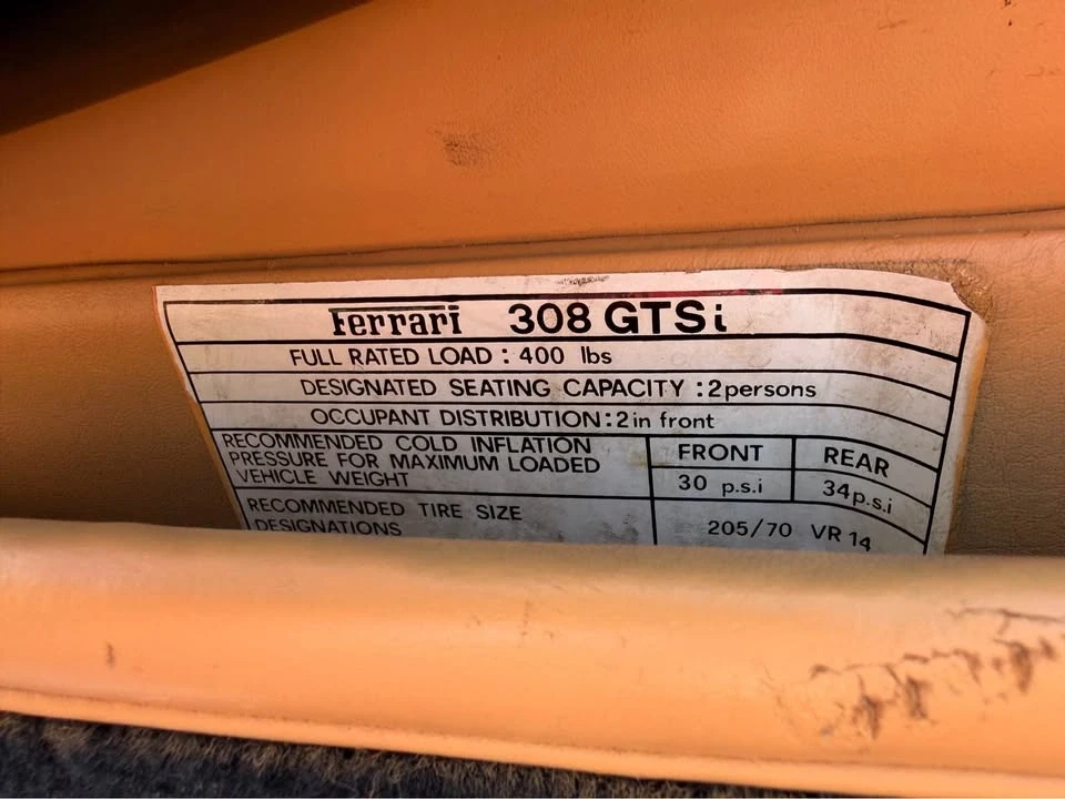1980 Ferrari 308 GTS - Image 12 of 18