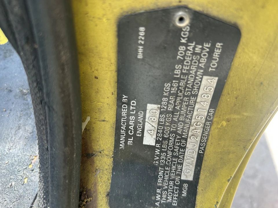 1980 MG MGB - Image 7 of 7