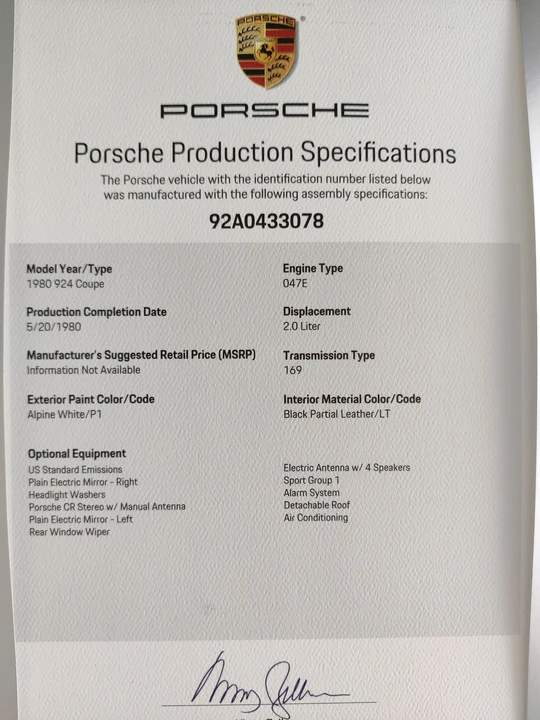 1980 Porsche 924 - Image 20 of 20