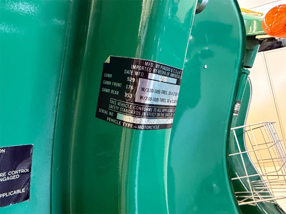 1980 Vespa Sei & PX & ET & LX & GT - Image 5 of 9