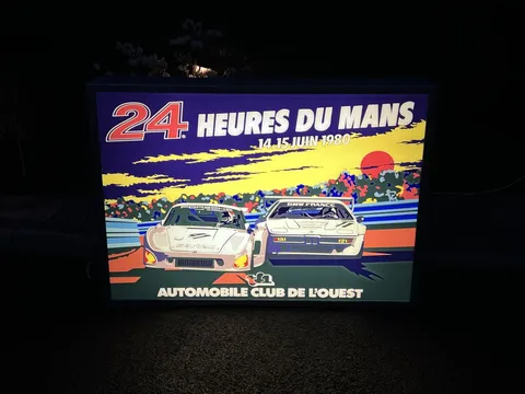 Moto Guzzi Le Mans Illuminated Advertising Sign