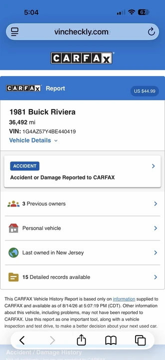 1981 Buick Riviera 4th-7th Gen - Image 18 of 18