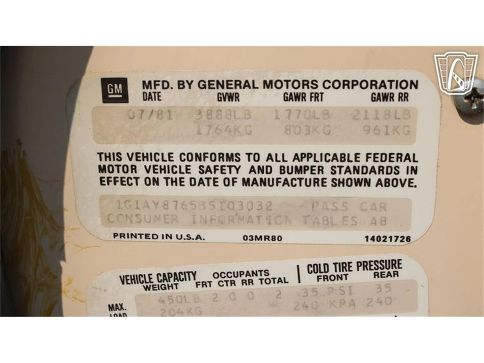 1981 Chevrolet Corvette C3 - Image 20 of 31