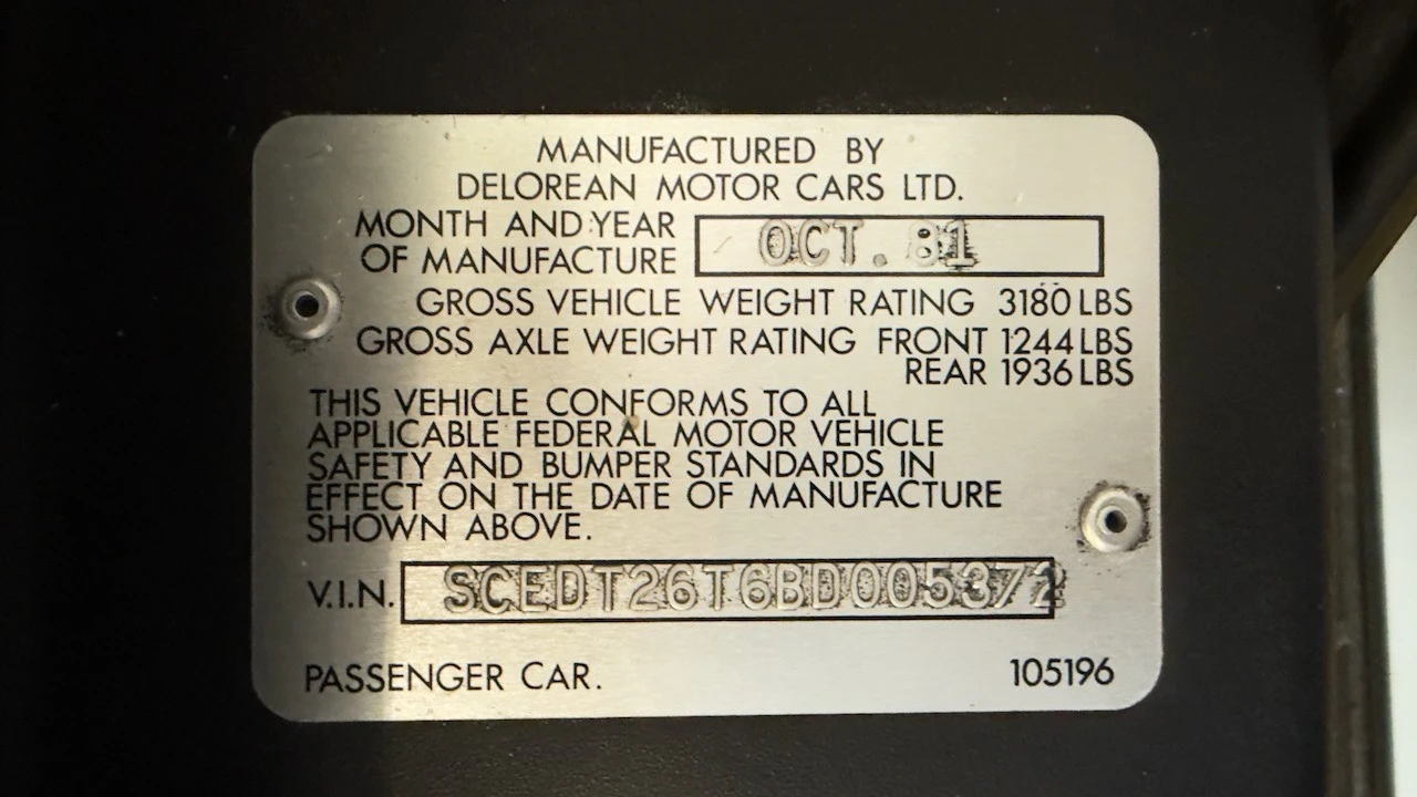 1981 DeLorean DMC-12 - Image 21 of 21