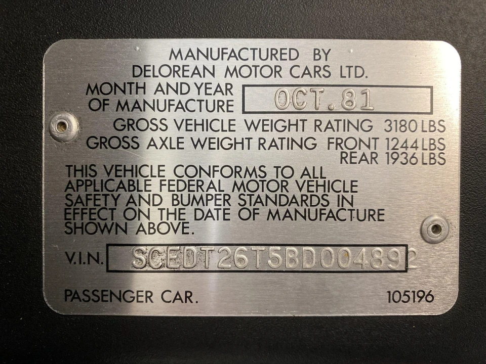 1981 DeLorean DMC-12 - Image 21 of 31